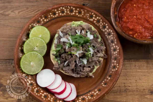 Taco de asada c/tortilla de maíz