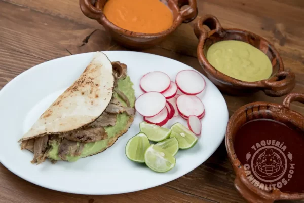 Taco Árabe con guacamole