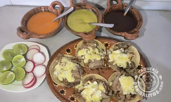 Orden 5 tacos orientales de maíz c/queso